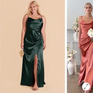 Birdie Grey Bridesmaid Dress - Lydia in color Emarald